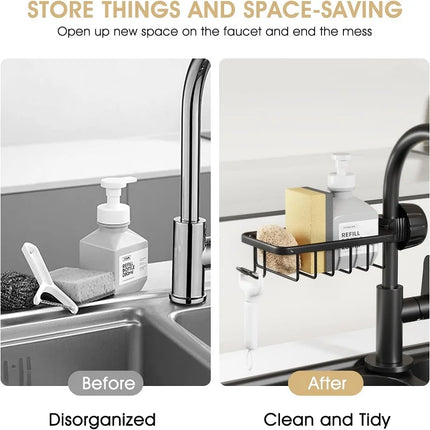 Adjustable Faucet Storage Rack