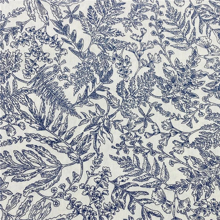 150x50cm Pure Cotton Plant Printed Fabric For Summer Women's Dresses, Shirts Curtains Bedding Handmade DIY Sewing Fabric TJ21948