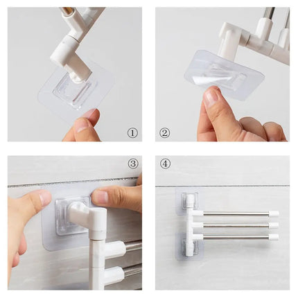 Wall Mounted Aluminum Towel Rack