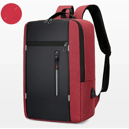 Waterproof Oxford Laptop Backpack for Men 15.6 Inch USB Charging Business Travel School Backpack High Capacity