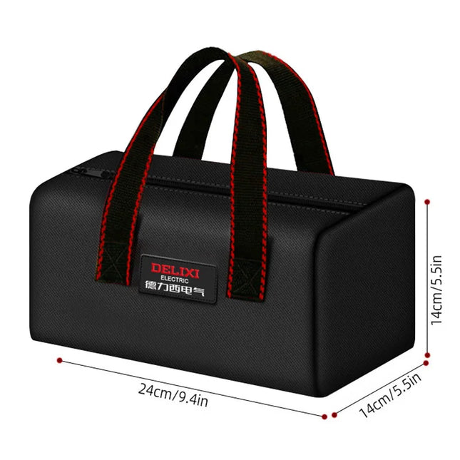 DELIXI ELECTRIC Tool Bag Oxford Cloth Portable Storage Bag, Professional Electrician and Carpenter Repair, Home Storage, HandBag