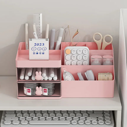 Desktop Transparent Cosmetics Storage Box