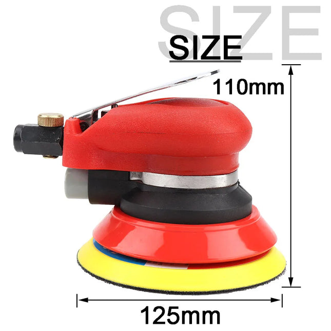 High Quality  5" 6" Pneumatic Air Orbital Sander 125/150mm Air Sanding Machine Polisher Air Tool for Wood Car Metal Polishing