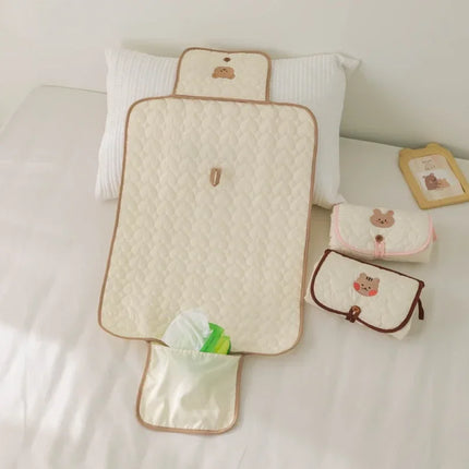 Foldable Portable Diaper Changing Pad Waterproof Baby Infant Diaper Urine Mat for Newborn Simple Bedding Changing Cover Pad