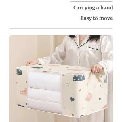 Quilt Clothes Big Capacity Storage Bag Quilt Bedding Storage Closet Organizer Wardrobe Organizer Blanket Sorting Bags Dust-proof