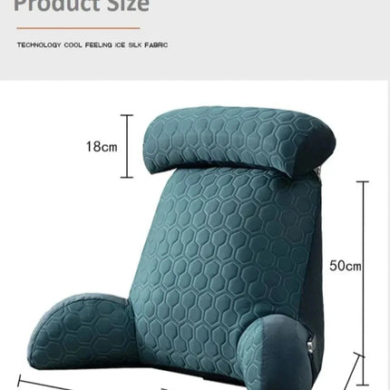 Reading Comfort Pillows Washable Standard Bed Pillow Bedroom Simple Cooling Back Pad Living Room Summer Cool Silk Latex Pillow