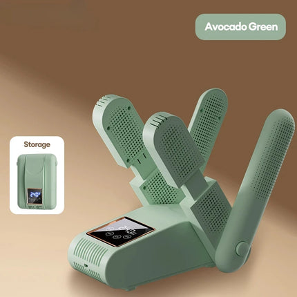 Shoe Dryer Portable Electric Shoe and Boot Dryer 180° Folding Design Smart Display for Shoes Gloves Hats Socks Ski Boots