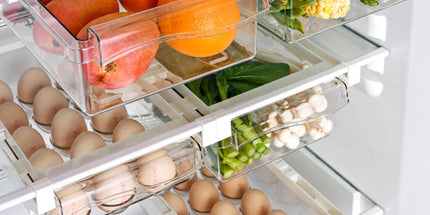 Hanging Refrigerator Box Eggs Fruit Food Vegetable Storage Slide Out Drawer Tray Transparent Fridge Container Kitchen Organizer