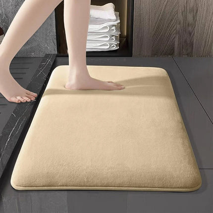 Super Absorbent Non-Slip Velvet Bathroom Door Floor Mat