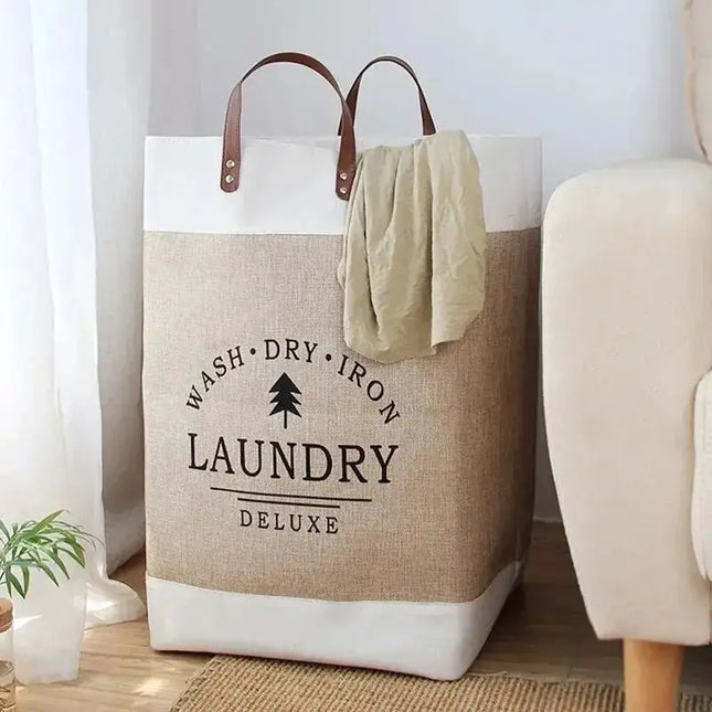 Large Capacity Laundry Basket Folding Fabric Storage