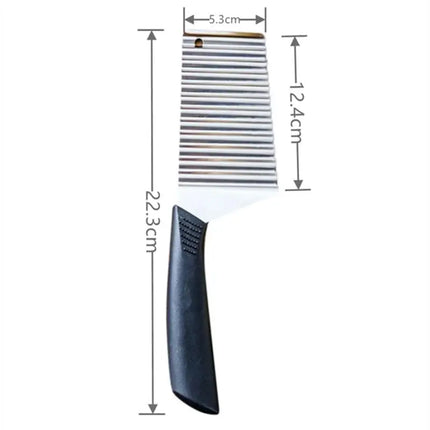 Stainless Steel Wavy Potato Chip Slicer Knife