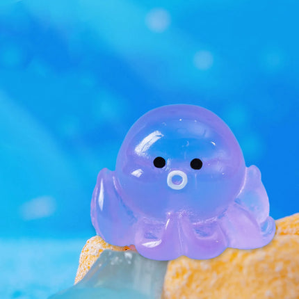 Micro Creative Cute Glow In The Dark Small Aquarium Fish Tank Diy Decoration Accessories Small Ornaments Knot Decorative Object