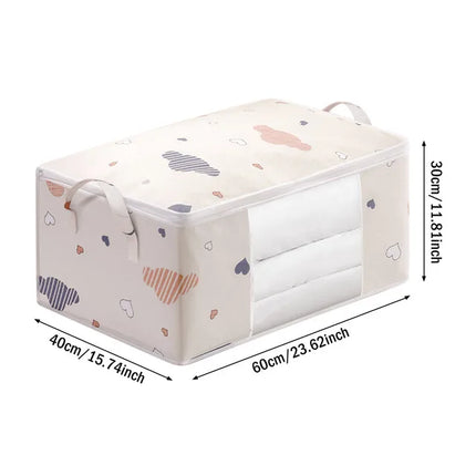Quilt Clothes Big Capacity Storage Bag Quilt Bedding Storage Closet Organizer Wardrobe Organizer Blanket Sorting Bags Dust-proof
