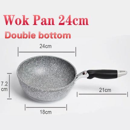 Durable Non-stick Stone Frying Wok Pan