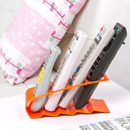 Creative Four Grid Remote Control Storage Rack Storage Box Plastic Desktop Rack Home Storage Organization