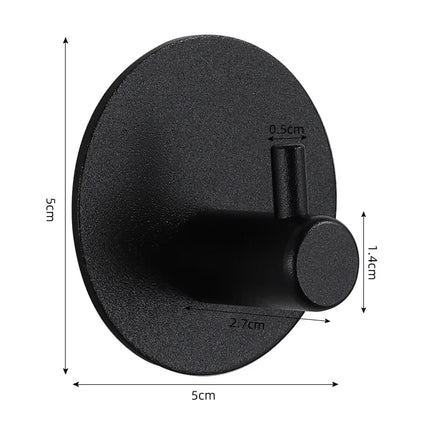 Self-adhesive Bathroom Hook Key Bag Shower Door Robe Towel Adhesive Hanger Kitchen Accessories For Organizer Wall Stickers Hooks