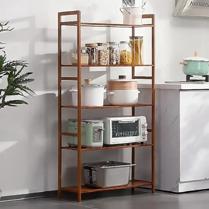 Kitchen shelf, floor standing multi-layer product collection, household pot seasoning shelf, fruit and vegetable bowl and dish s