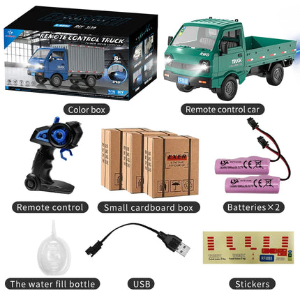RC Car 2.4GHZ 1:16 Simulation Drift Climbing Truck LED Lights Remote Control Car Electric Toys For Kids Model Boy's Gifts