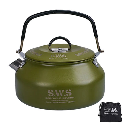 0.8L Stainless Steel Portable Camping Kettle