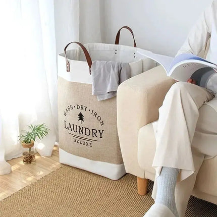 Large Capacity Laundry Basket Folding Fabric Storage