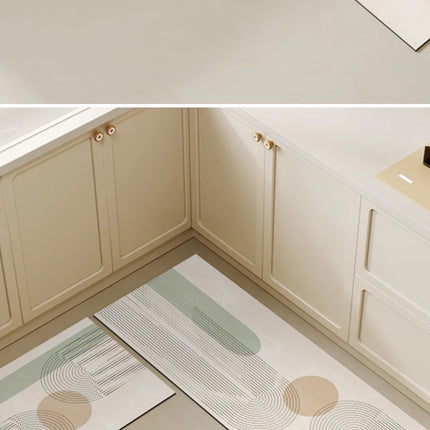 Kitchen Floor Mat Non-slip Oil-proof Carpet Pvc Leather Waterproof Foot Mats Wipeable No-clean Rug Long Strip Decoration Carpets