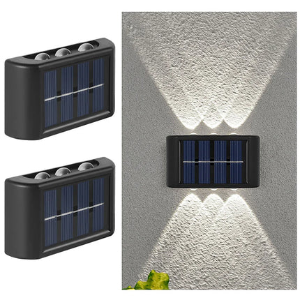 6LED Solar Lights Outdoor Wall Lamp
