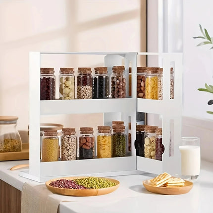 90 Degree Swivel Spice Storage Rack