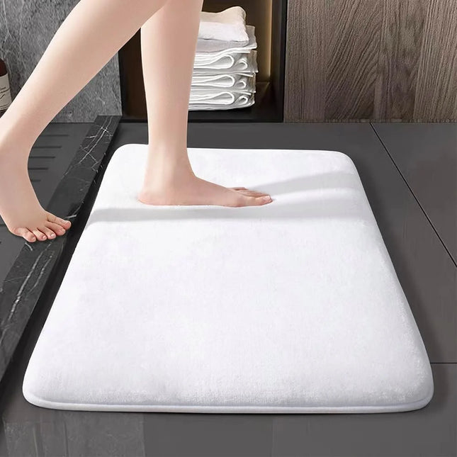 Super Absorbent Non-Slip Velvet Bathroom Door Floor Mat