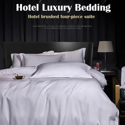 Simple Bedding Set for 5-star hotels 3/4Pcs Duvet Cover,Sheet Pillowcases Double Queen King size Homestay Quilt Cover bed Linen