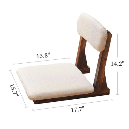 Chair with Back Support,Japanese Floor Chair,Back Jack for The Floor,Floor Seating,Tatami Floor Seats