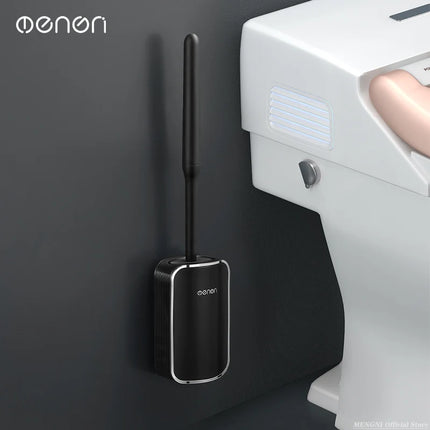 Wall-Mounted Quick-Drain Toilet Brush Set