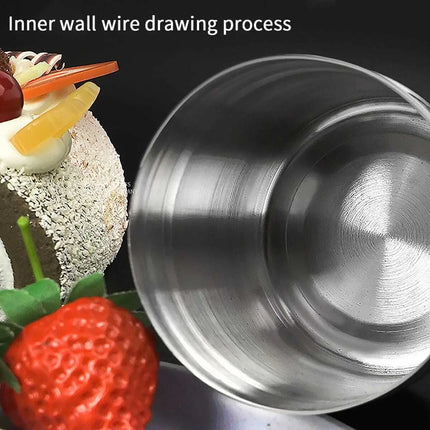 Silver Stainless Steel Mesh Tube Dusting Shaker