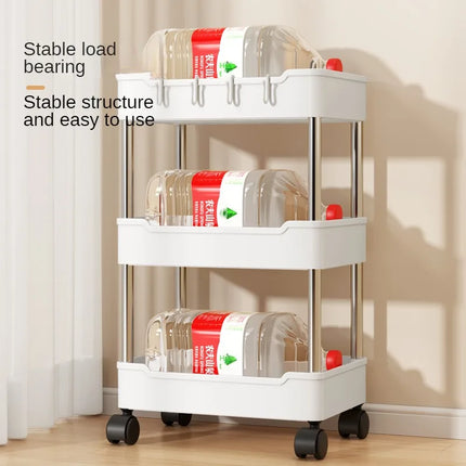 3/4 Layer Bathroom Trolley Organizer Shelf