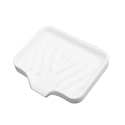 1-Pack Silicone Drain Soap Box Kitchen Bathroom Anti-slip Sink Tray Creative Washing Table Soap Tray Free Punch Drain Rack