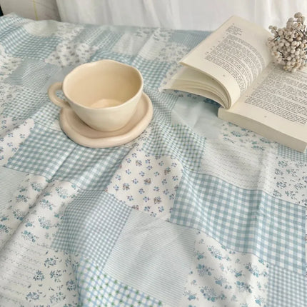 0.5/1/2 Yard 100% Cotton Fabric Fresh Simple Style Patchwork Floral Print for DIY Clothing,Homewear,Bedding, Tablecloth, Curtain