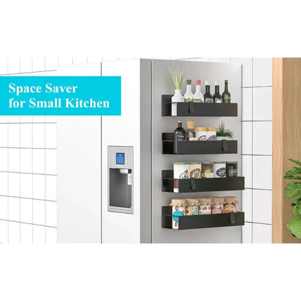 Magnetic Fridge Shelf Spice Organizer Rack