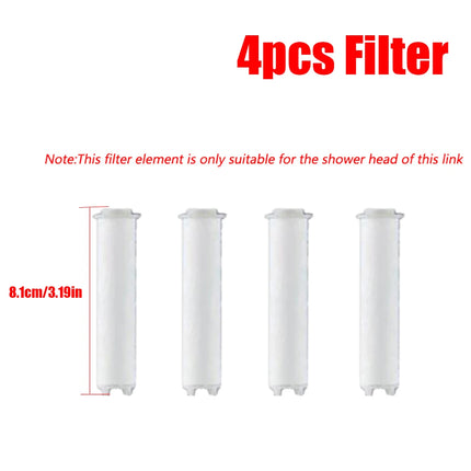 5 Modes Spray Water Saving Shower Head ABS Handheld Spa Showerheads Large Flow Portable Bathroom Filter Shower Faucet Nozzle Set