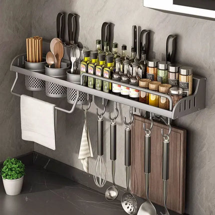 Kitchen Spice Storage Knives Holder Knife Stand Spice Rack Organizer Knives Holder Spoon and Chopsticks Rest Hanging Organizers