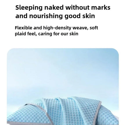Summer Cooling Pillowcase Solid Color Ice Bean Bean Pillowcase Cool Feeling Air Conditioning Cover Washable (No Pillow) 48x74cm
