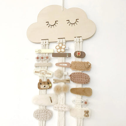 Hanging Hair Clip Organizer Wall Hanger Decor Hair Bows Claw Clip Organizer for Girl Women Headband Holder Home Storage Supplies