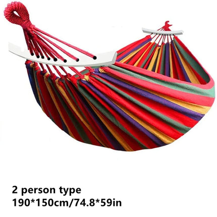 Durable Canvas Camping Hammock with Carry Bag