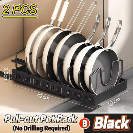 Sliding Pots and Pans Organizer