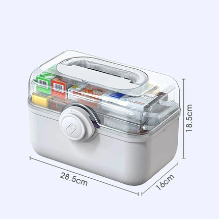 Large Capacity Portable Medicine Organizer Box