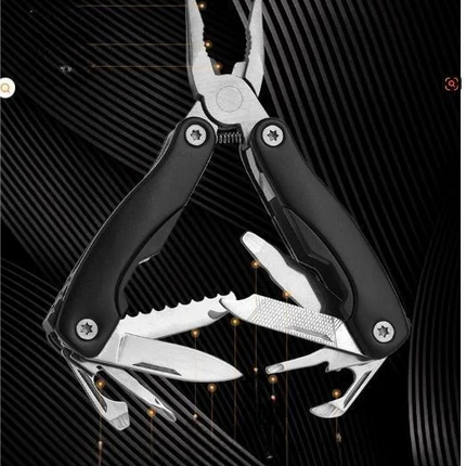 Camping Gear Outdoor Survival Stainless Steel 9 In 1 Portable Multi Tool Plier Camping Accessories Portable