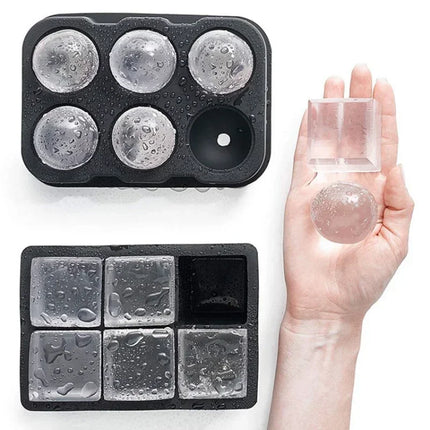 Reusable Ice Cube Silicone Mold Ice Maker IceCream Tools Food Grade Ice Ball Mold Round Square IceTray Mold Kitchen Tools