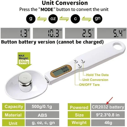 Food Cooking Weight Measure 500g