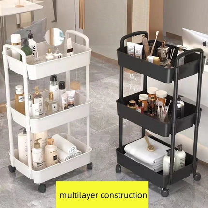 3/4 Layer Bathroom Trolley Organizer Shelf