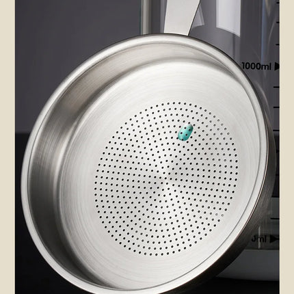 GIANXI Glass Oil Filter Kitchen Seasoning Tank Oil Tank Impurity Separator Fine Mesh Oil Filter Container Cooking Tool