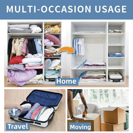 8/5/3/1PCS Vacuum Storage Bags Compression Pack Vacuum Bag for Storing Clothes Bedding Blanket Space Save Travel Bag Organizer