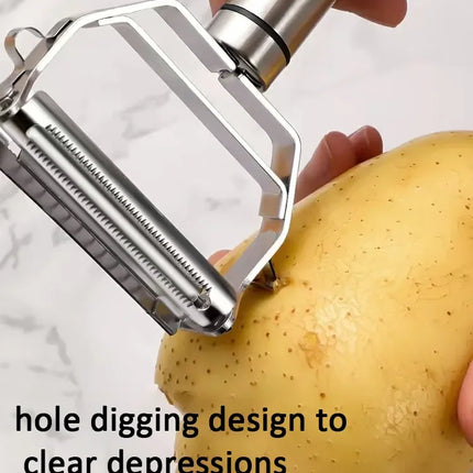 4in1 Peeler Multifunction Grater Julienne Peeler Vegetable Fruit Peeler Stainless Steel Potato Slicer Shredder Kitchen Tool